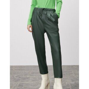 NWT Zara green faux leather pants, XS